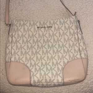 Michael Kors Beige and Tan Crossbody Bag